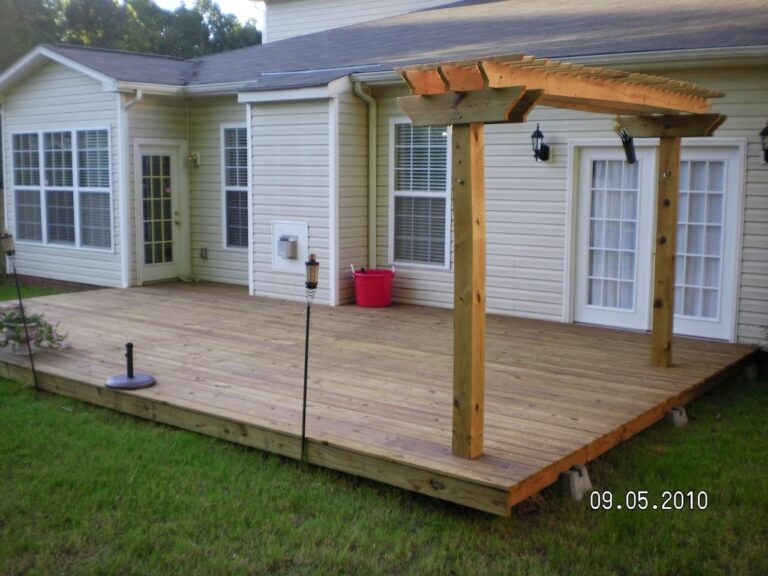Ipe floating deck