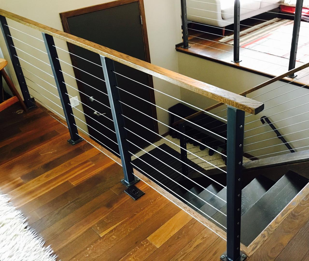 Ipe cable railing